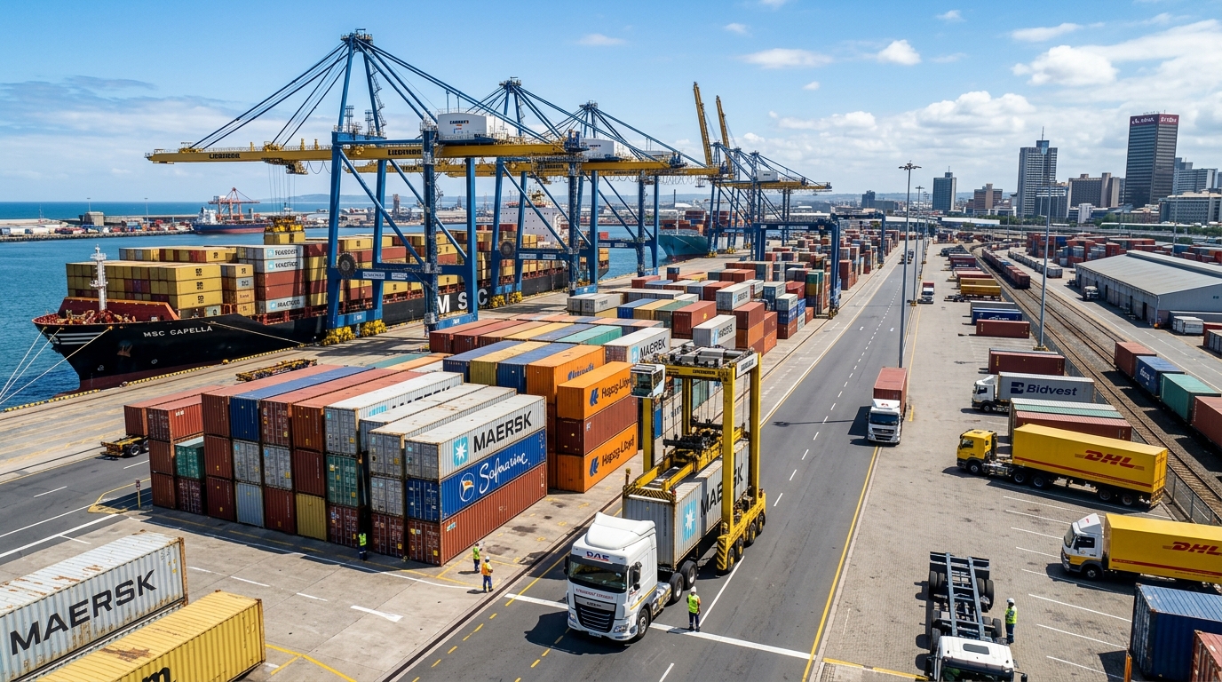 Durban port container logistics